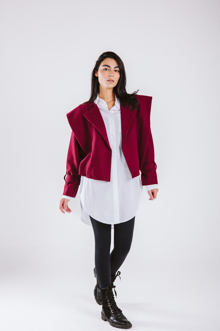 The Bold Wool Cropped Jacket