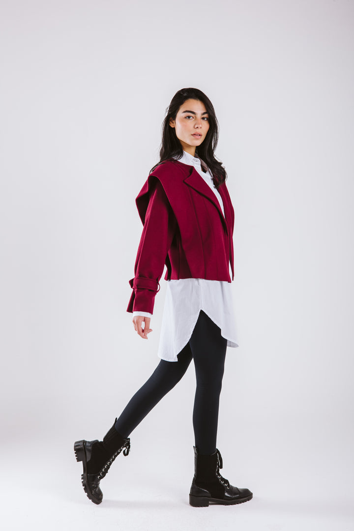 The Bold Wool Cropped Jacket