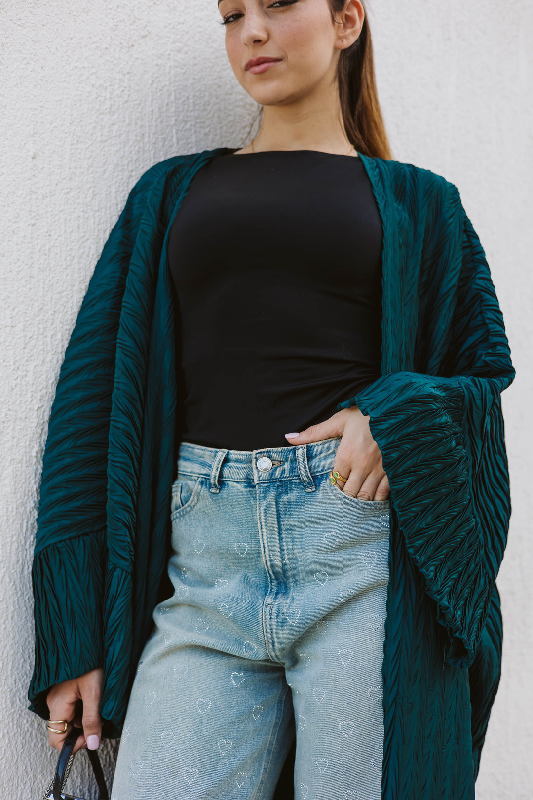 Flowline kimono