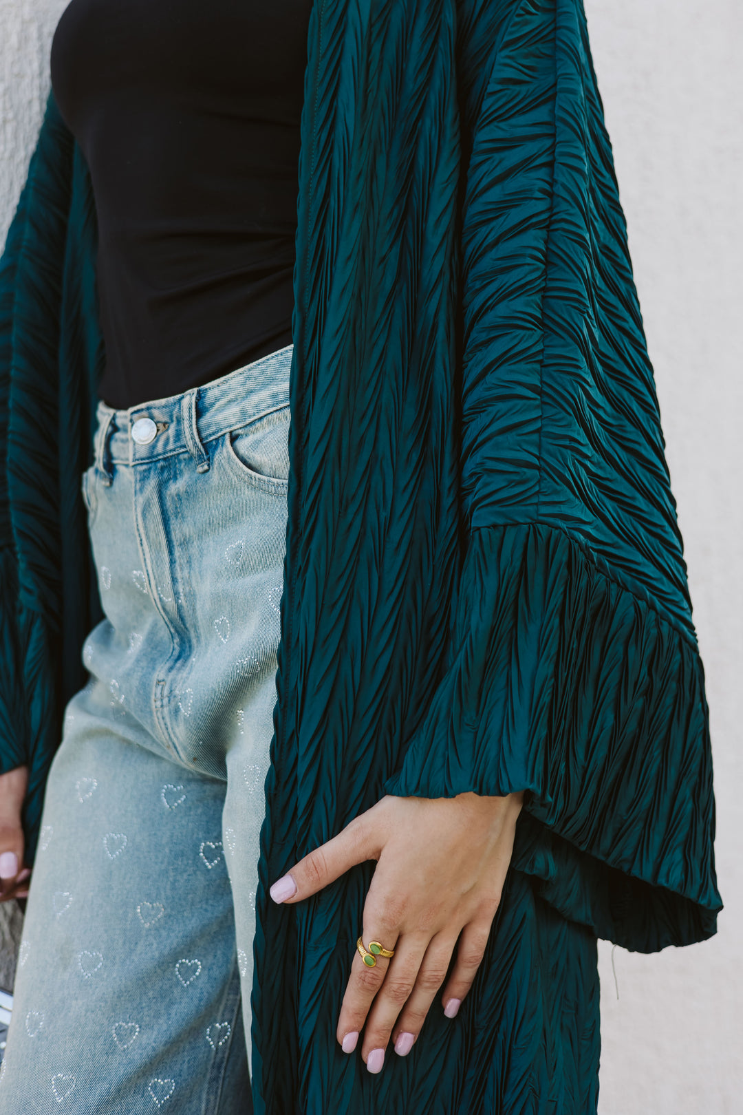 Flowline kimono