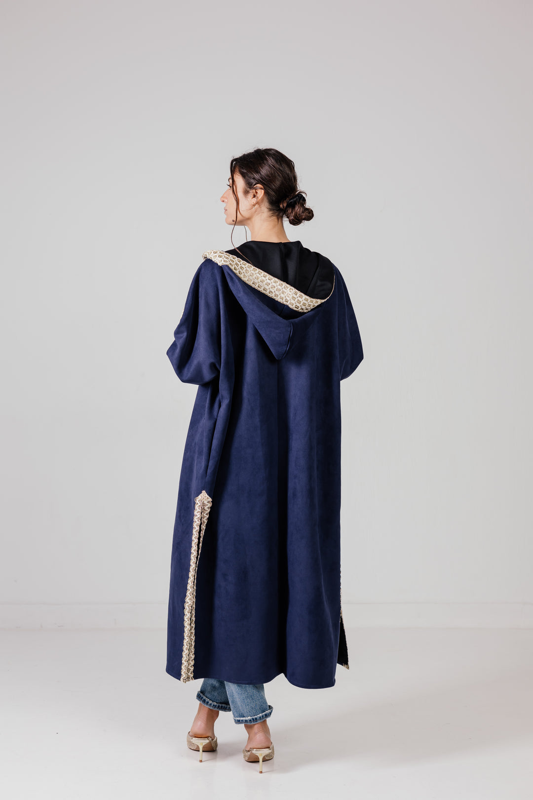 The Hooded Suede Kaftan