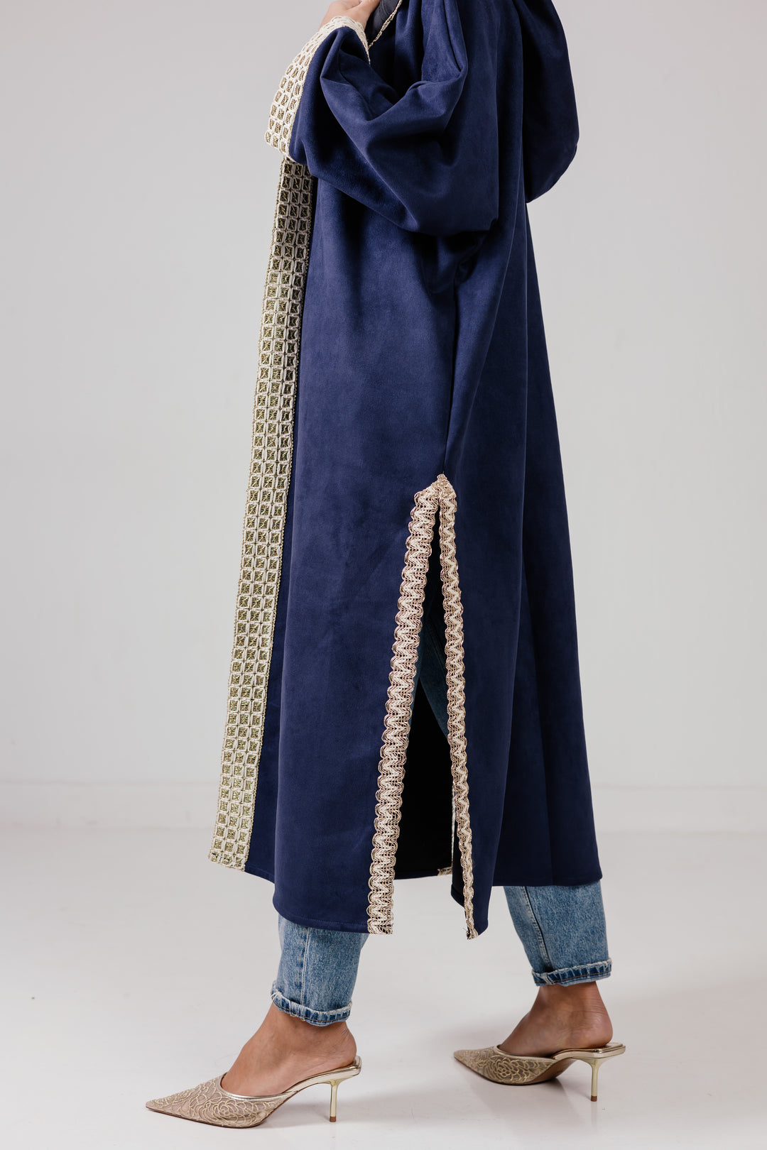 The Hooded Suede Kaftan