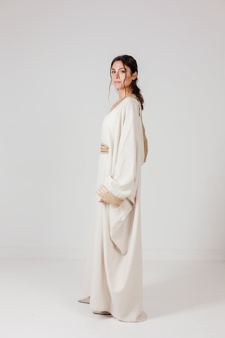 The Embellished Linen Kaftan