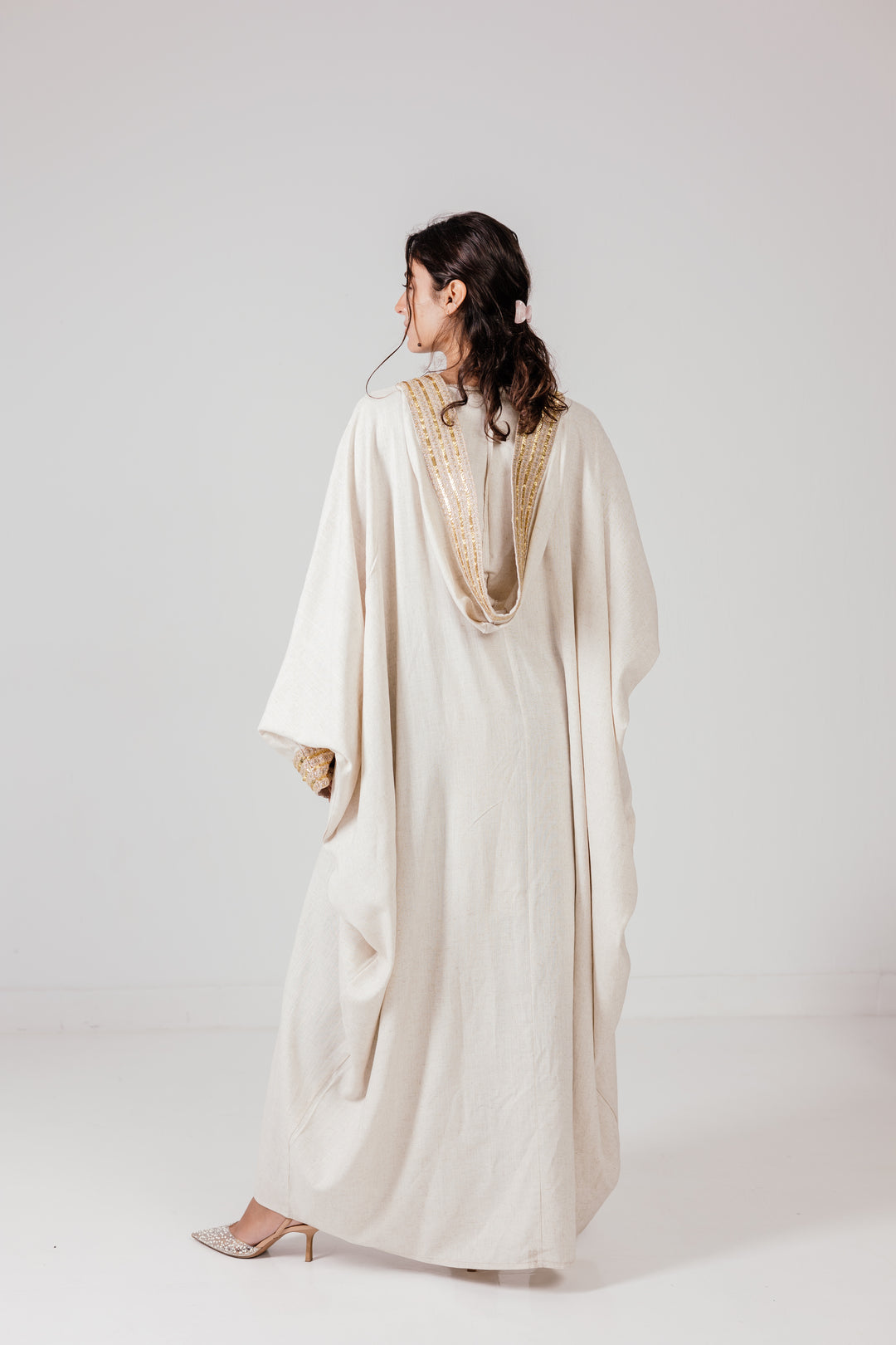 The Embellished Linen Kaftan