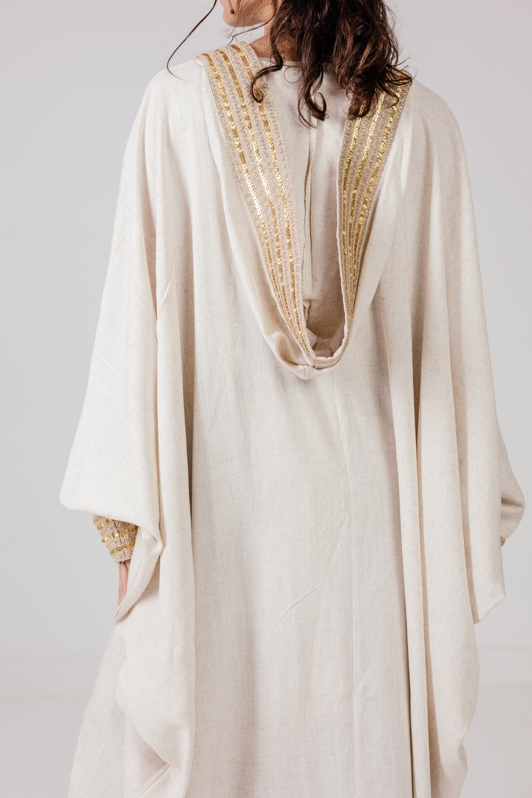 The Embellished Linen Kaftan