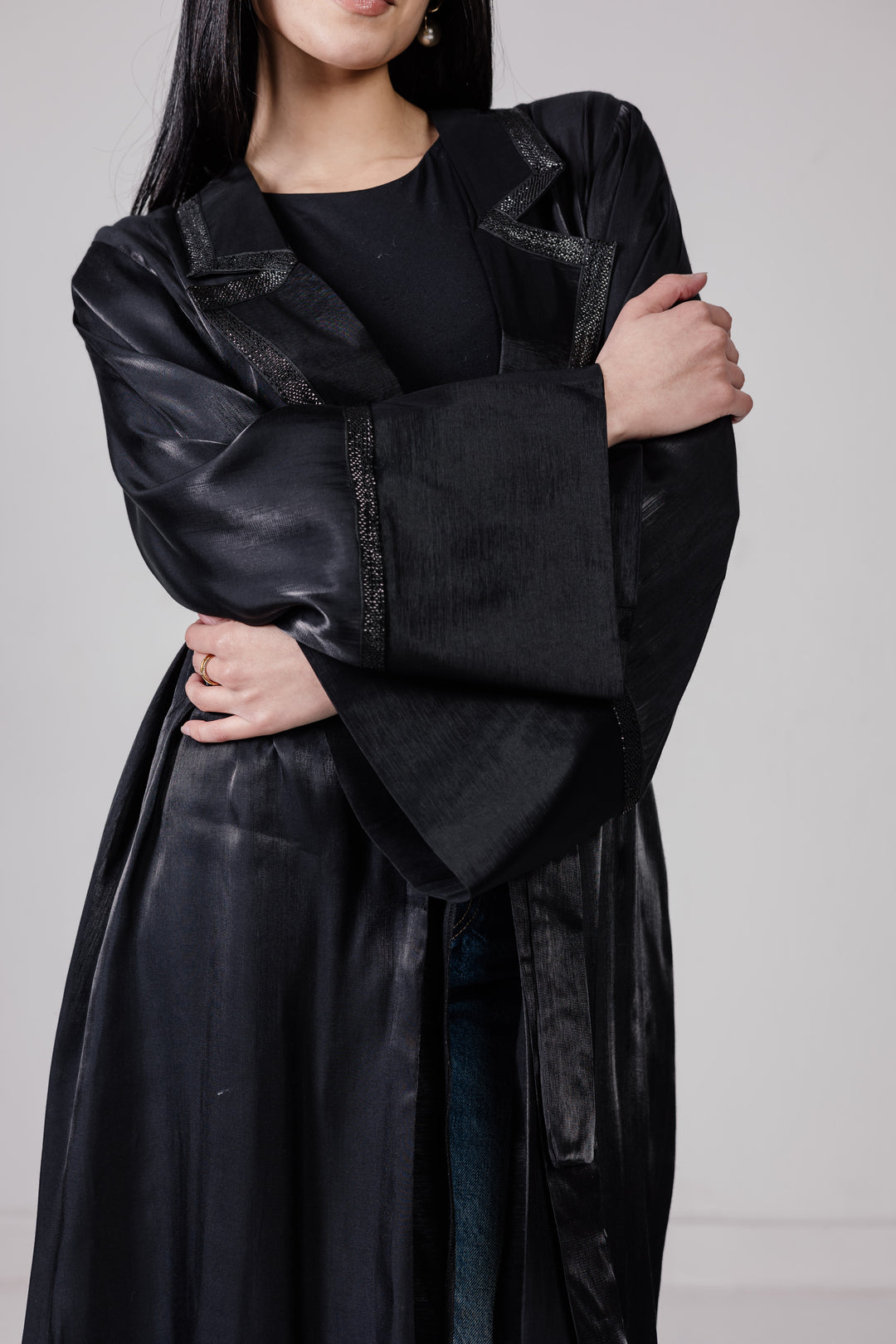 The Dual Texture Abaya