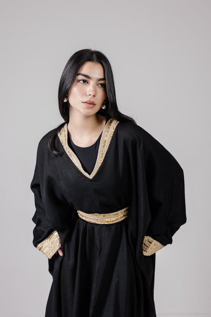 The Embellished Linen Kaftan