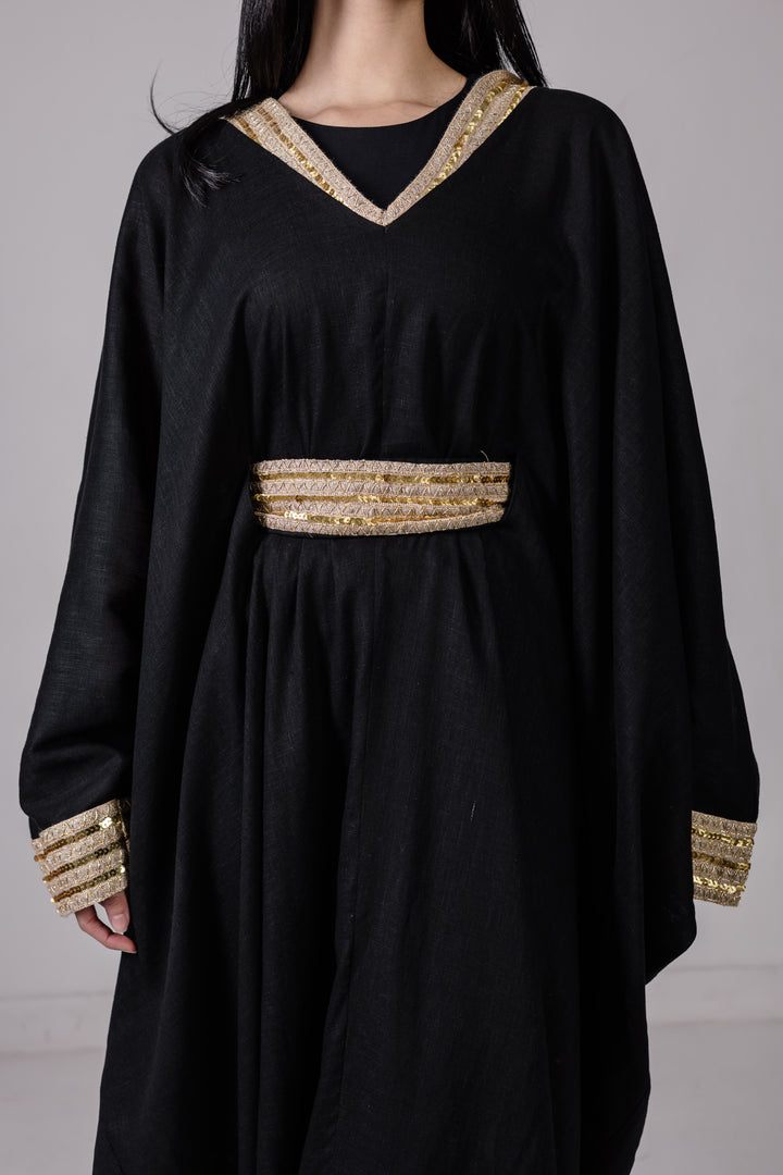 The Embellished Linen Kaftan