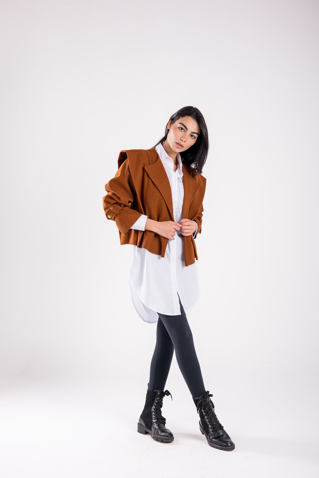 The Bold Wool Cropped Jacket