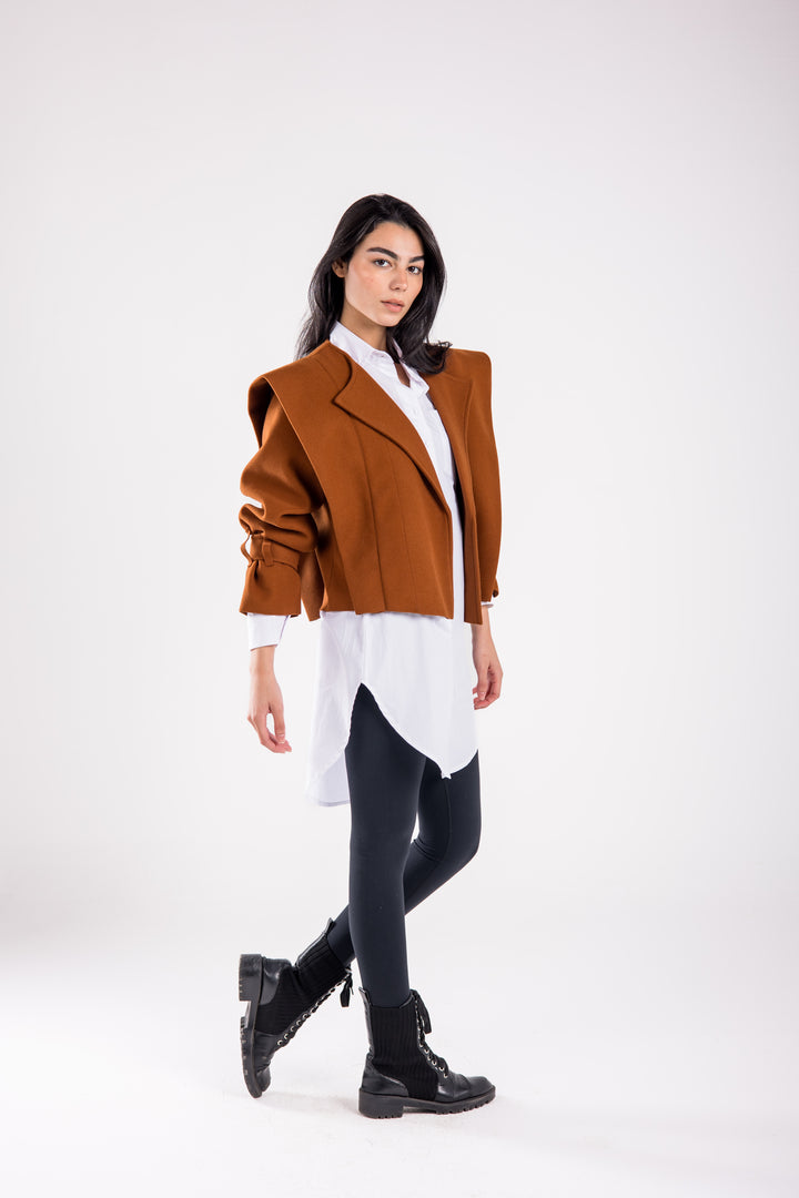 The Bold Wool Cropped Jacket