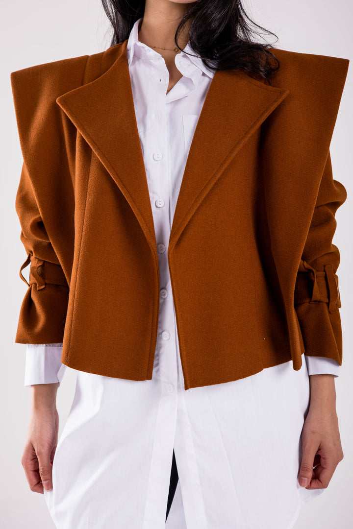 The Bold Wool Cropped Jacket