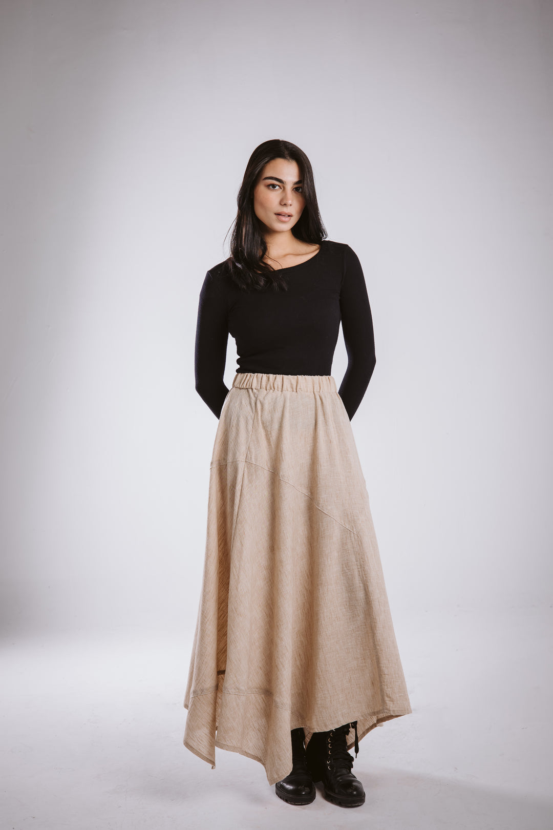 The Asymmetrical Linen Skirt