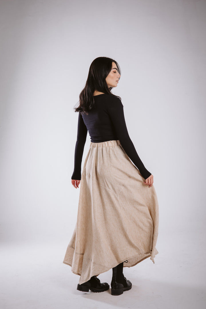 The Asymmetrical Linen Skirt