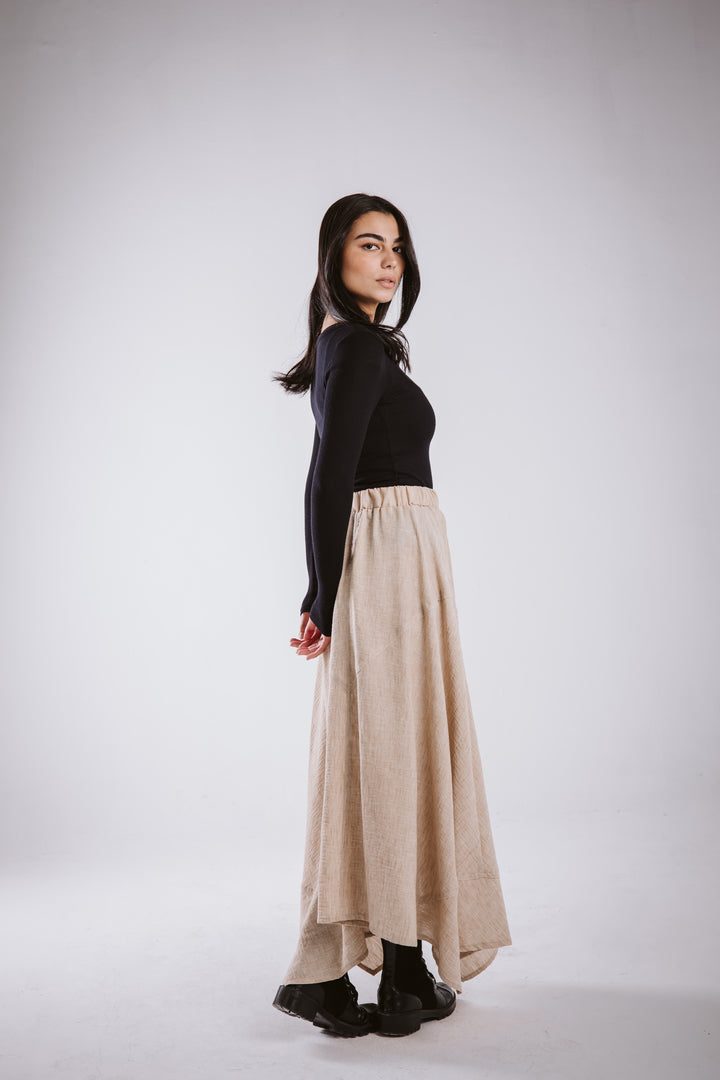 The Asymmetrical Linen Skirt