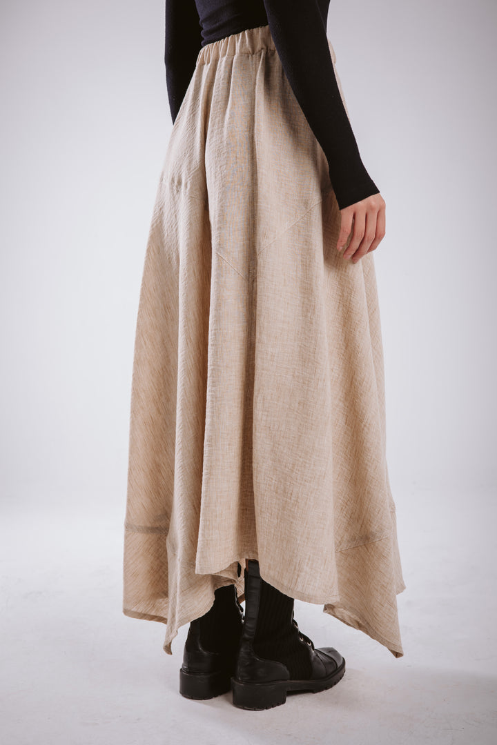 The Asymmetrical Linen Skirt