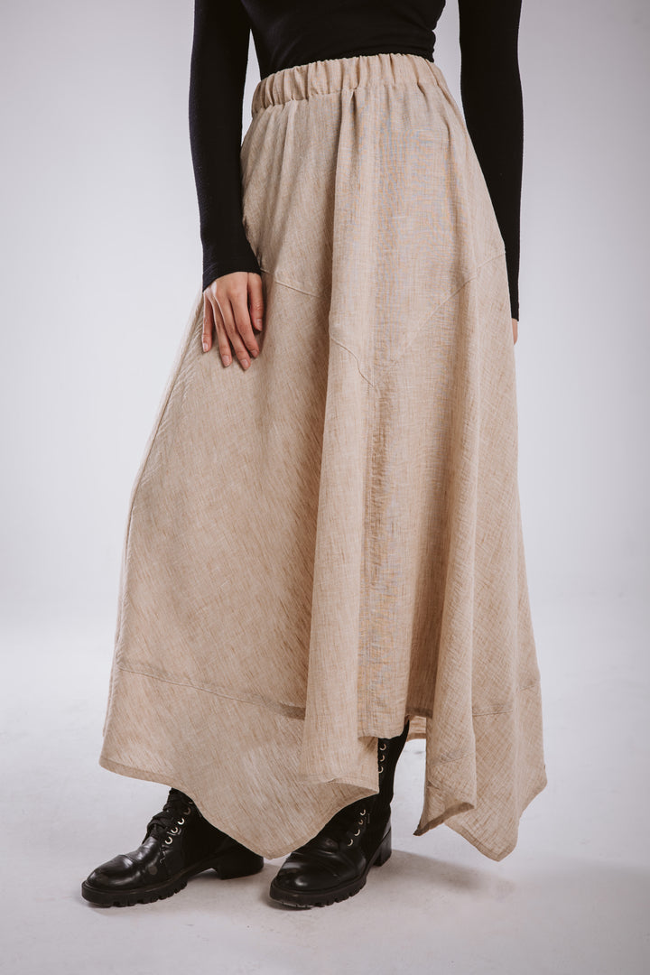 The Asymmetrical Linen Skirt