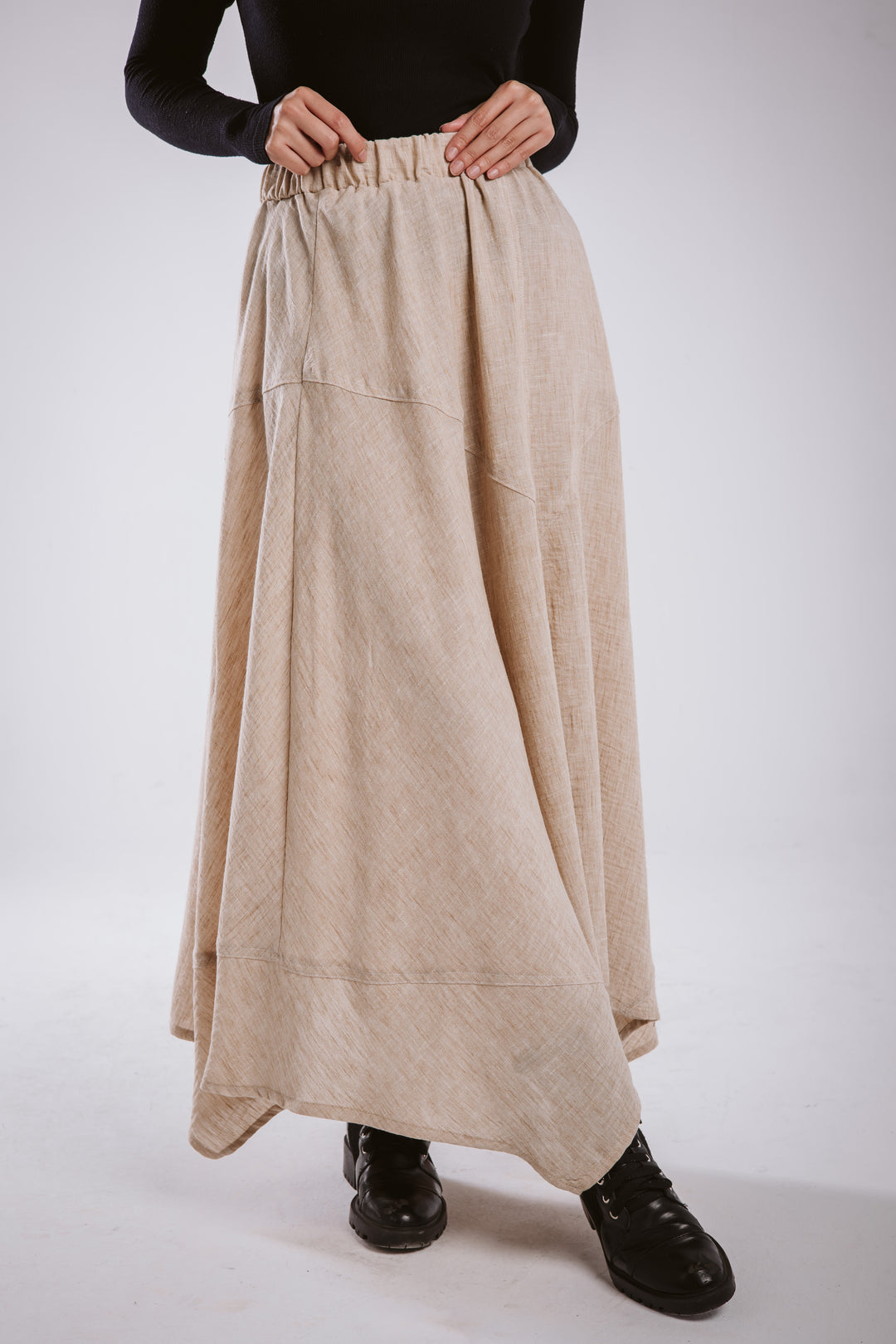 The Asymmetrical Linen Skirt