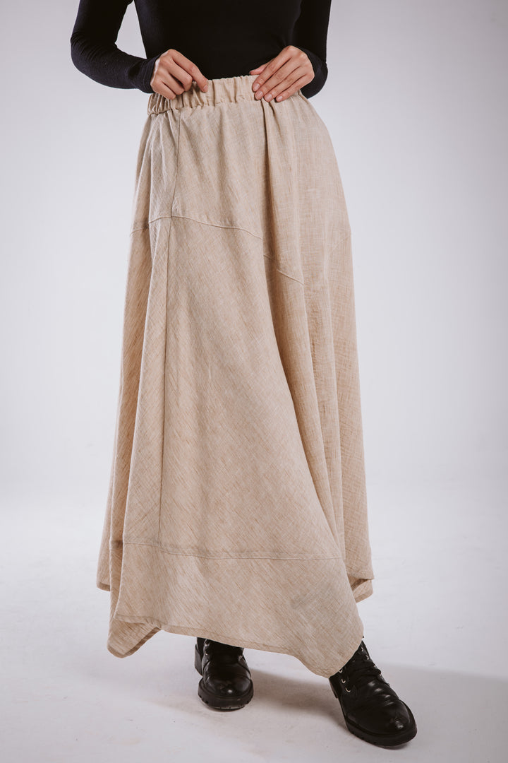 The Asymmetrical Linen Skirt