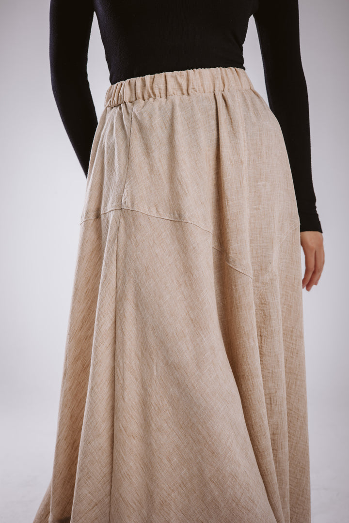 The Asymmetrical Linen Skirt