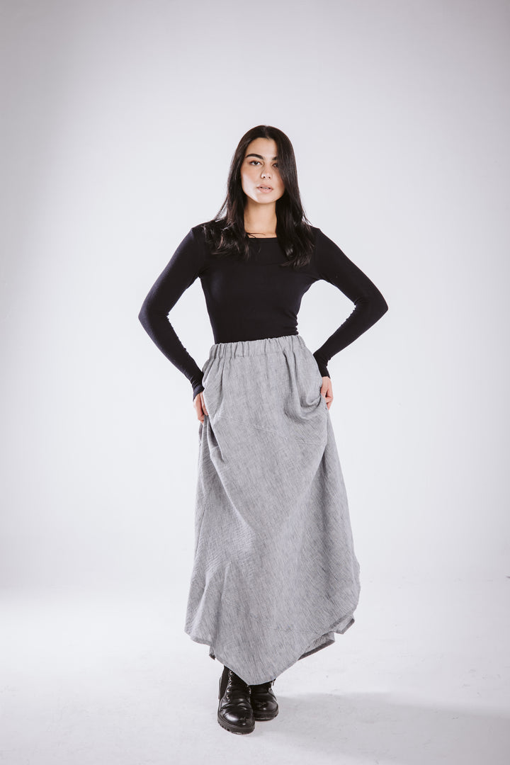 The Asymmetrical Linen Skirt