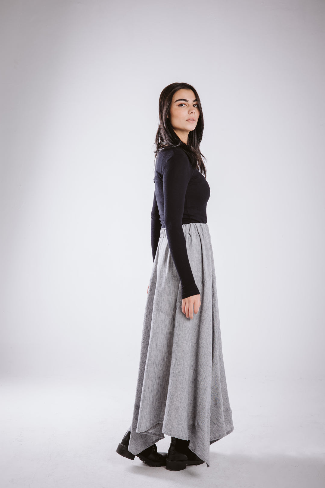 The Asymmetrical Linen Skirt