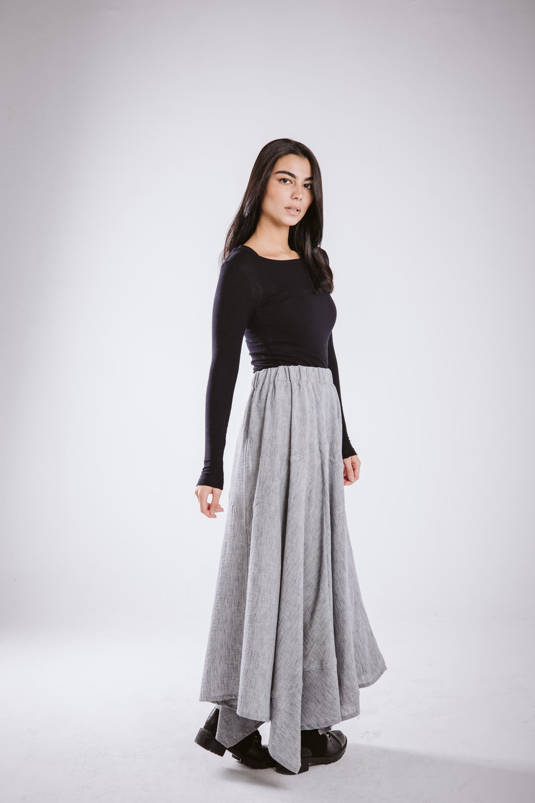 The Asymmetrical Linen Skirt