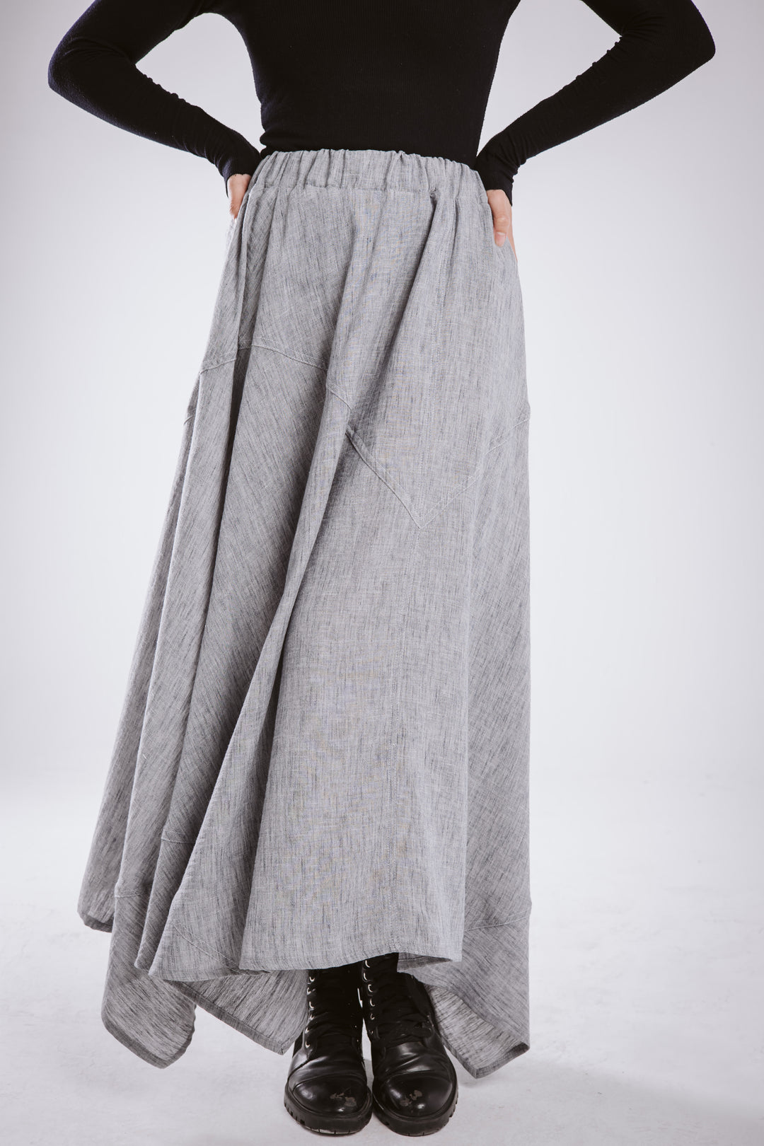 The Asymmetrical Linen Skirt