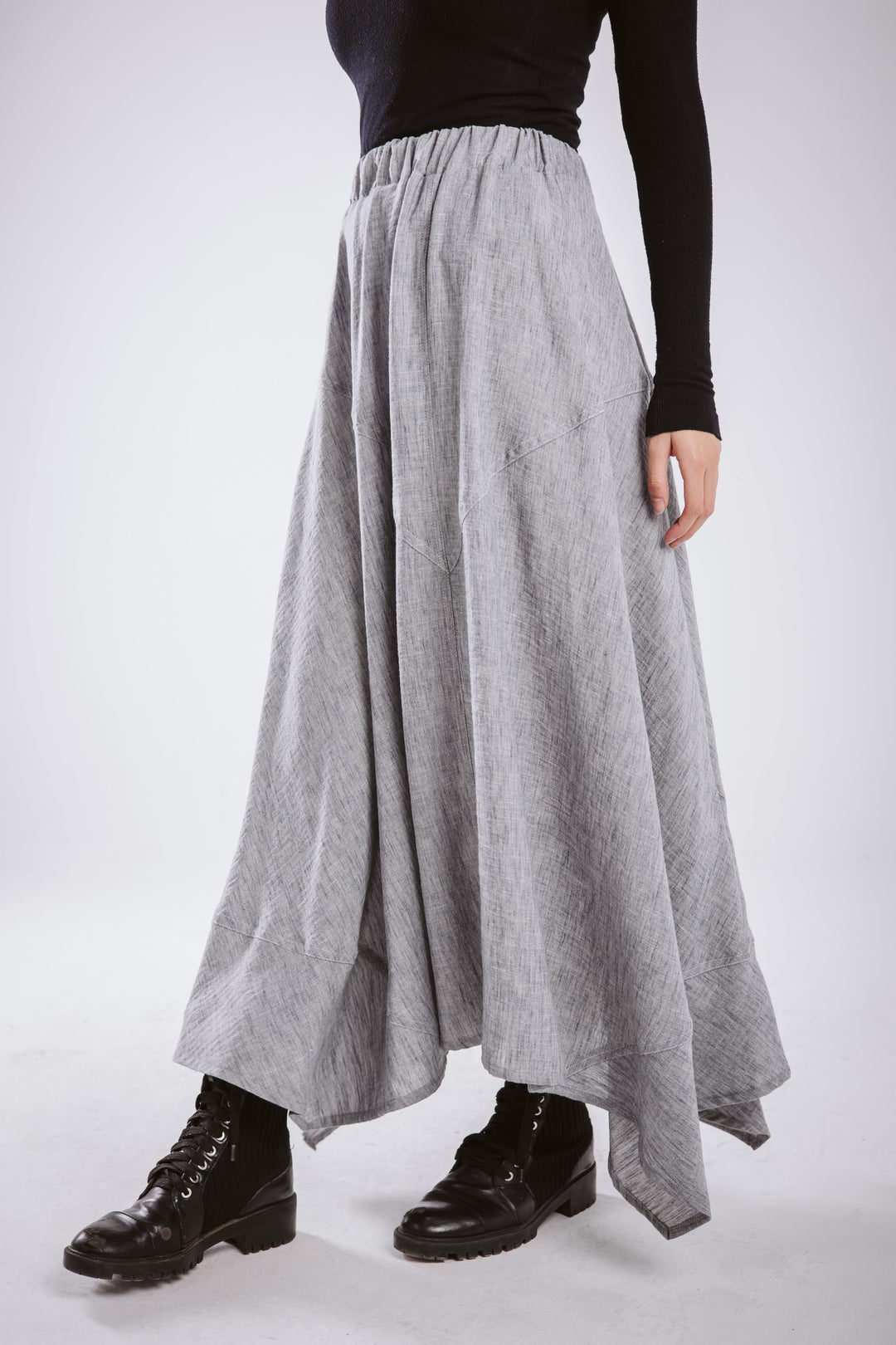 The Asymmetrical Linen Skirt