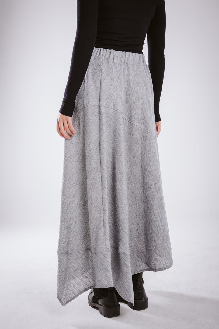 The Asymmetrical Linen Skirt