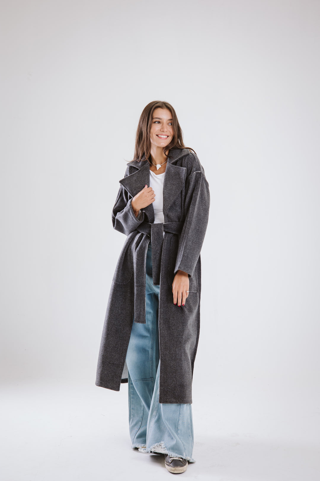 Belted Long Coat