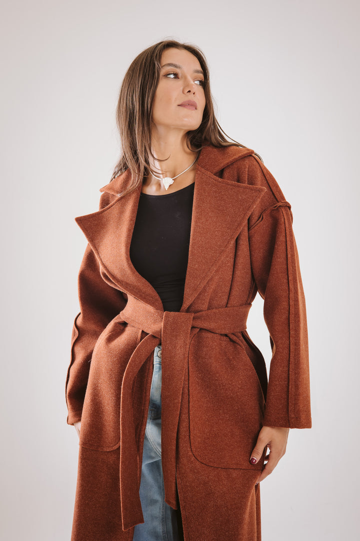 Belted Long Coat