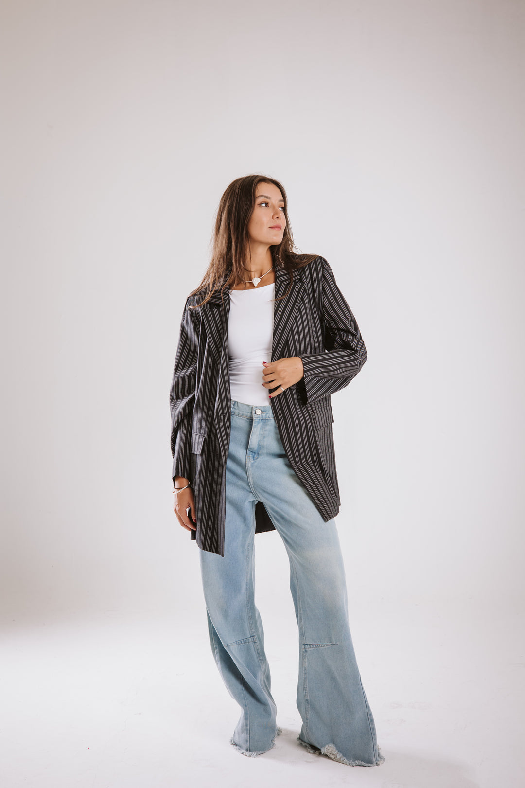 The Stripe Oversized Blazer