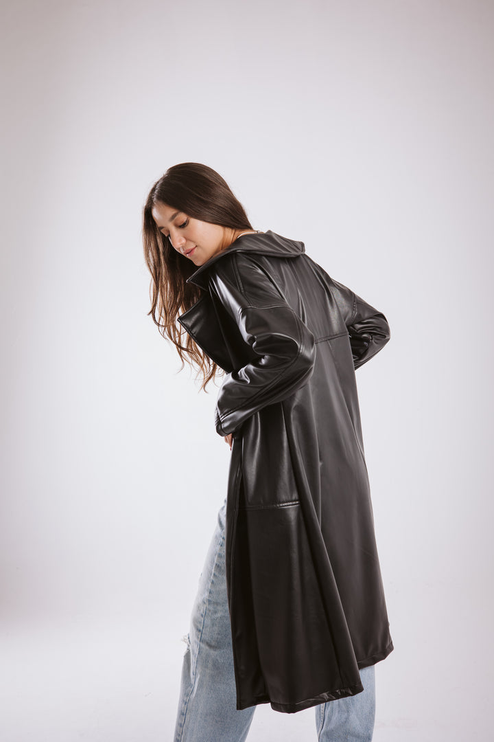 Understated Leather Coat