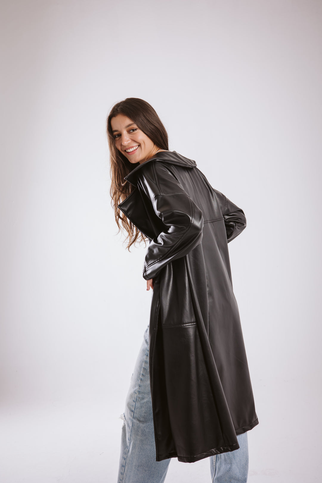 Understated Leather Coat