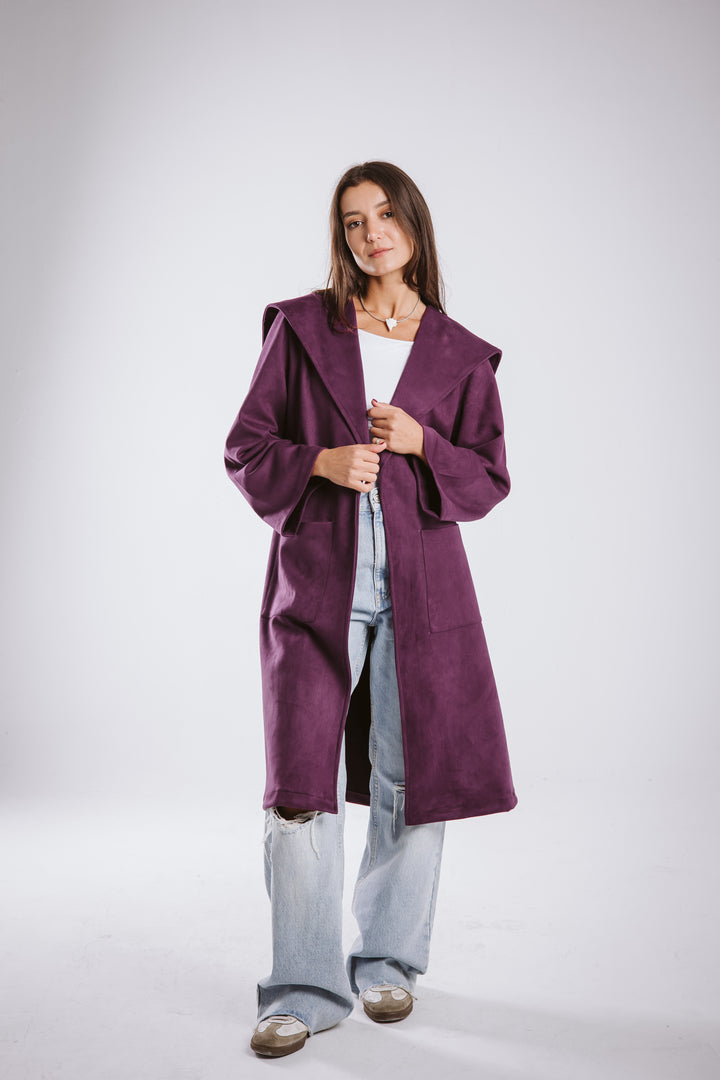 The suede coat