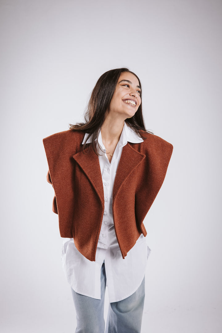 The Bold Wool Cropped Jacket