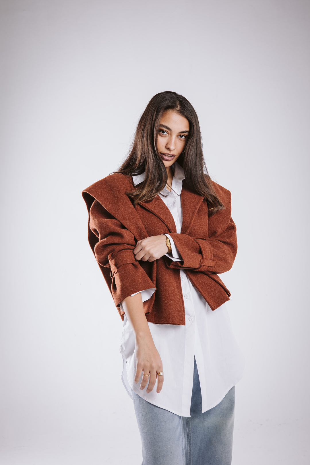 The Bold Wool Cropped Jacket