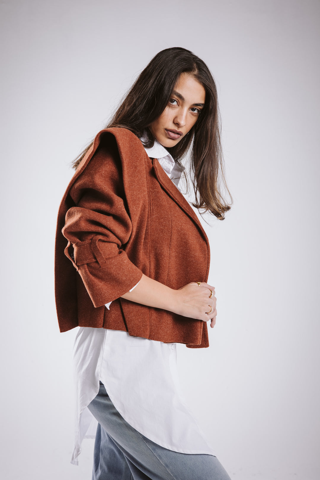 The Bold Wool Cropped Jacket