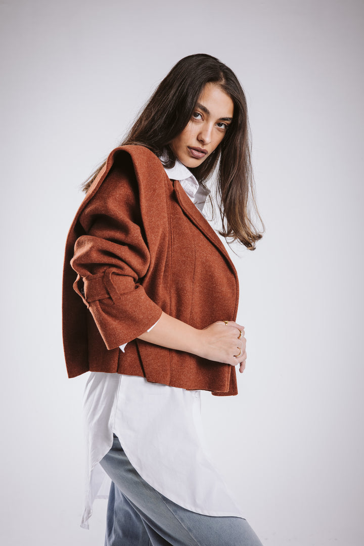 The Bold Wool Cropped Jacket