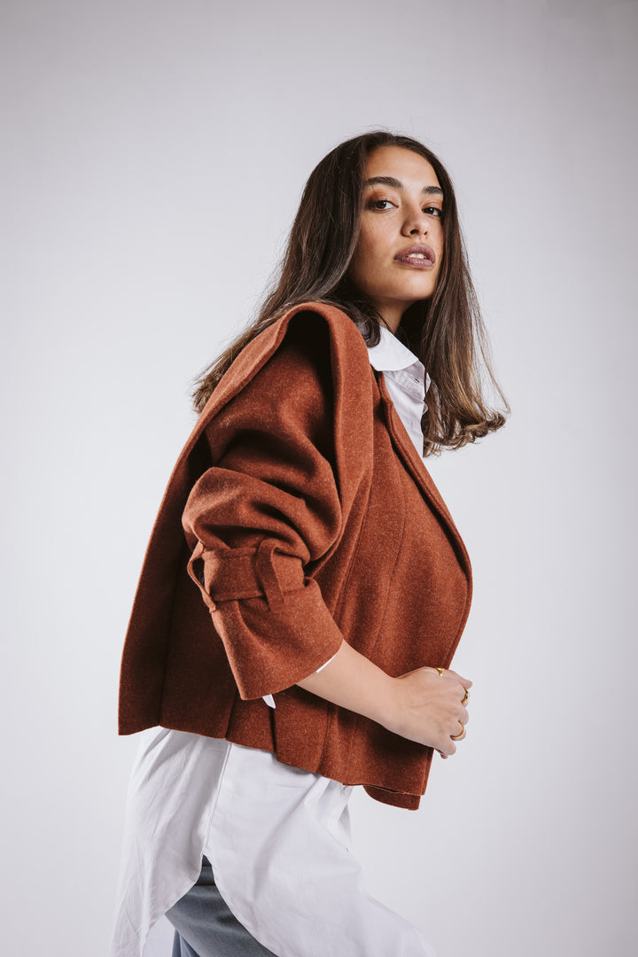 The Bold Wool Cropped Jacket