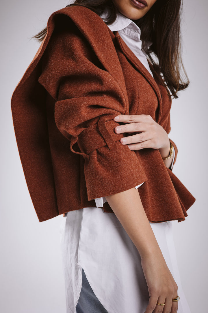 The Bold Wool Cropped Jacket