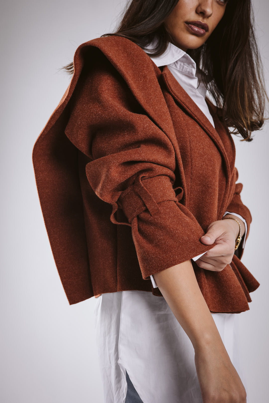 The Bold Wool Cropped Jacket