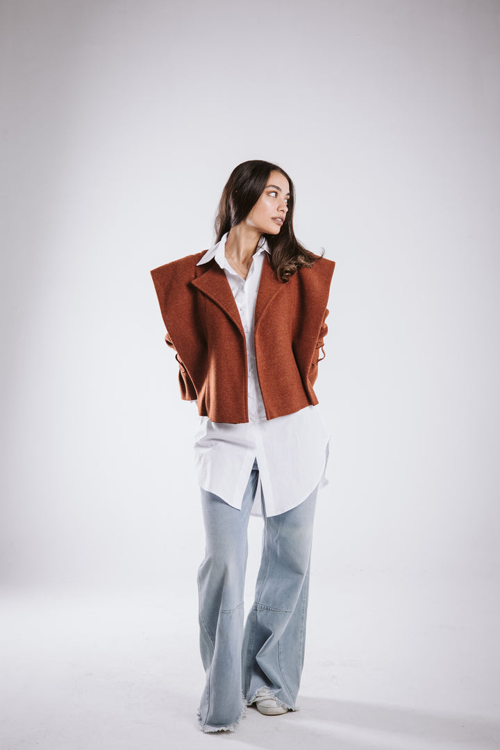 The Bold Wool Cropped Jacket