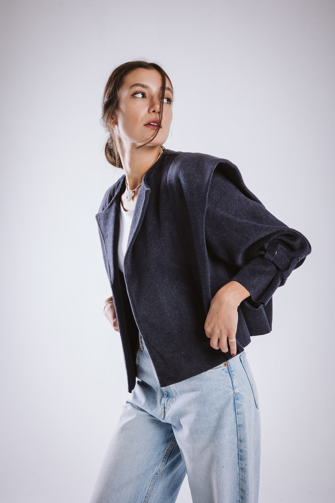 The Bold Wool Cropped Jacket