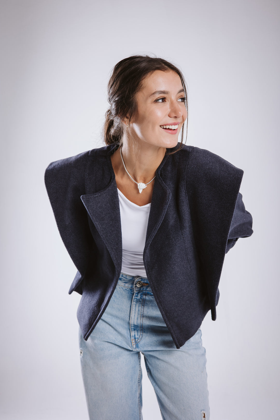 The Bold Wool Cropped Jacket