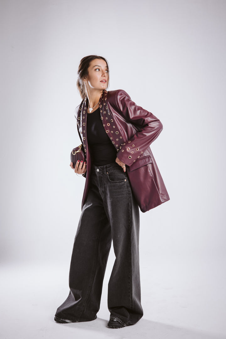 The Rebel Leather  Blazer