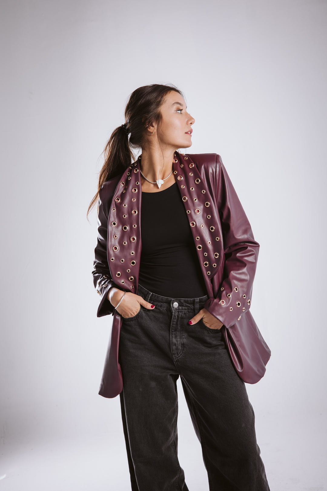 The Rebel Leather  Blazer