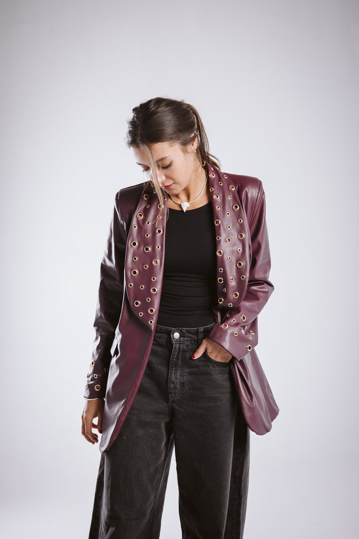 The Rebel Leather  Blazer