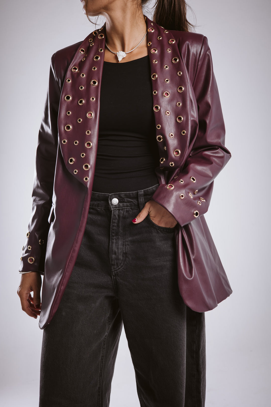 The Rebel Leather  Blazer