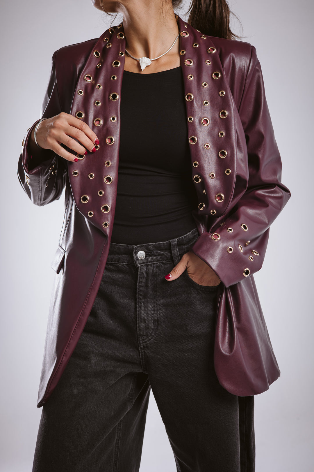 The Rebel Leather  Blazer